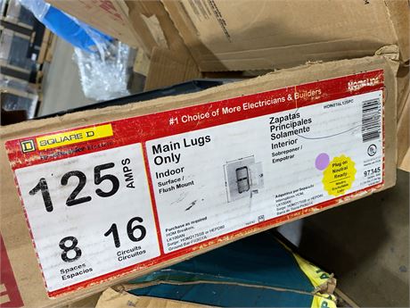Homeline 125 Amp 8-Space 16-Circuit Indoor Main Lug Plug-On Neutral Load Center