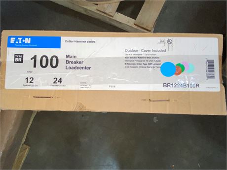 Eaton 100a Main Breaker Loadcenter